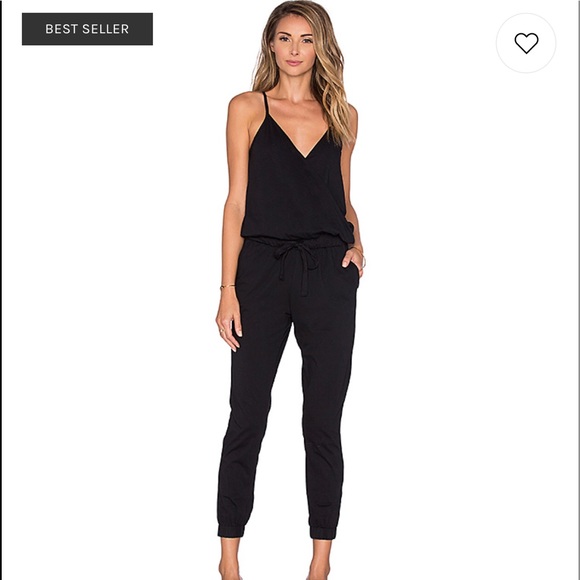 black jogger overalls
